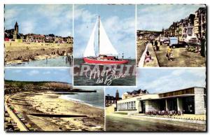 Old Postcard Mers Les Bains Somme General view taken from Treport