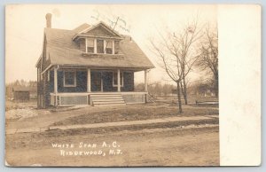 Ridgewood New Jersey~South Maple Avenue White Star Athletic Club~1905 RPPC 