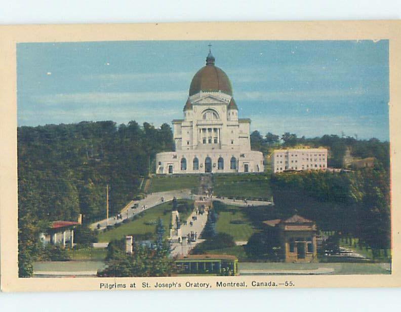 Unused W-Border CHURCH SCENE Montreal Quebec QC A8623