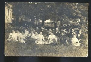 RPPC SHILOH SOUTH DAKOTA WAINE FAMILY PICTURE VINTAGE REAL PHOTO POSTCARD