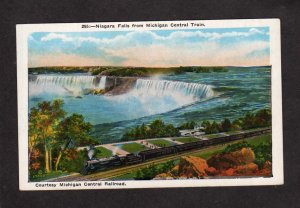 NY Michigan Central Railroad Train Niagara Falls New York Postcard