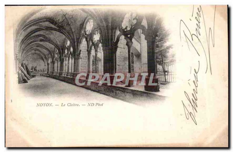 Old Postcard Noyon the Cloitre