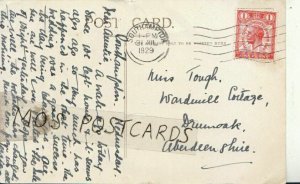 Genealogy Postcard - Tough - Wardmill Cottage, Durnoak - Aberdeenshire Ref 8125A