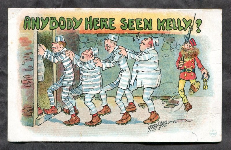 dc414 - PRISON Humor by Carmichael 1911 ANYBODY HERE SEEN KELLY?