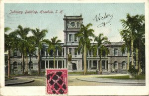 PC CPA US, HAWAII, HONOLULU, JUDICIARY BUILDING, Vintage Postcard (b21285)