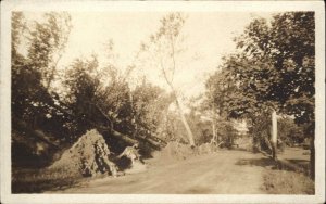 Harwich Cape Cod MA Cancel 1924 - Tornado Damage Real Photo Postcard