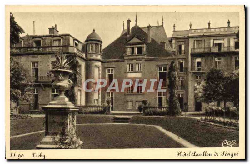 Postcard Old Vichy Hotel Pavillon de Sevigne