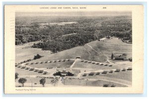 Cascade Lodge Cabins Saco ME Maine Postcard (DC5)