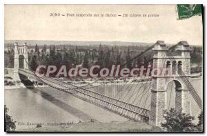 Postcard Jons Old Suspension Bridge on the Rhone