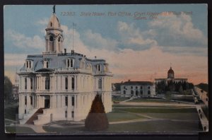 Salem, OR - State House, Post Office, Court House and Wilson Park - Early 1900s