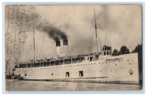 1906 A View Of Eastland Steamer Ship Great Lakes Ohio OH Posted Antique Postcard