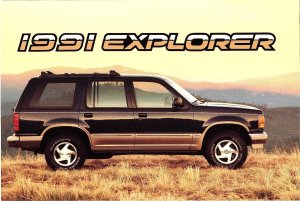 1991 Ford Explorer Vintage Dealer Promotional Postcard Unposted