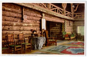 YELLOWSTONE, DETROIT PUBLISHING 12540 LOBBY, OLD FAITHFUL INN