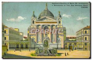 Old Postcard Italia Torino Italy Santuario Basilica di Maria Ausiliatrice SS ...