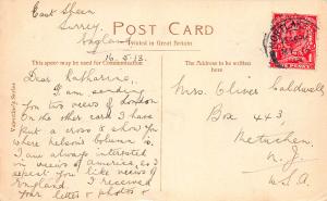 Aldwych, London, England, Early Postcard, Used in 1913, Sent to New Jersey