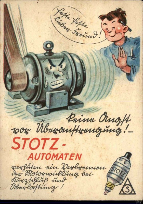 Bewust worden pedaal Mobiliseren Automotive Car Spark Plugs Stotz Automaten Nice Illustration German  Postcard | Topics - Advertising, Postcard / HipPostcard