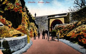 Gibraltar Europa Pass Vintage Postcard 09.82