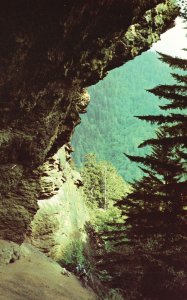 Vintage Postcard Alum Cave Bluffs Great Smoky Mountains Nat'l Park Knoxville TN