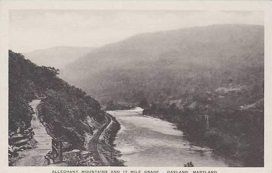 Maryland Oakland Alleghany Mountains And 17 Mile Grade Albertype