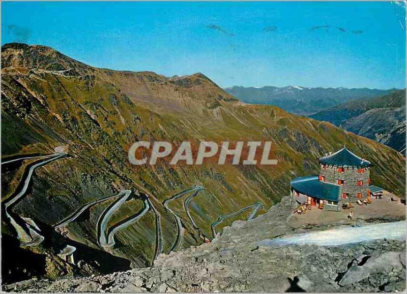 Modern Postcard Passo Stelvio Stilfserjoch Rifugio Tibet Hut 2800 m