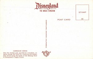 Postcard Cambodian Shrine Disneyland California