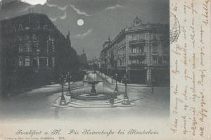 B79430 frankfurt am main die kaiserstrasse bei mondsc germany   front/back image