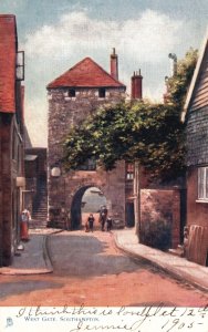 Vintage Postcard West Gate Southampton England Oilette Art Raphael Tuck & Sons