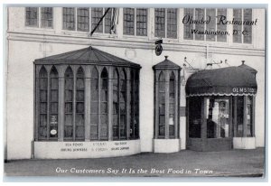 c1940 Olmsted Restaurant Seafood Exterior Building Washington D.C. WA Postcard 