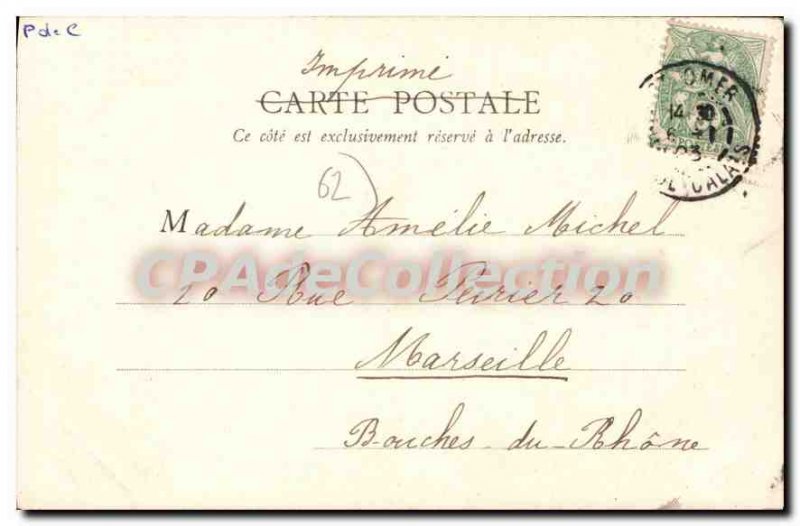 Postcard Old Saint Omer Saint Denis Church