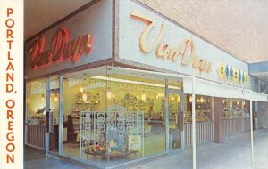 Portland, Oregon VAN DUYN CHOCOLATE SHOPS INC Candy Store 1950s Vintage Postcard
