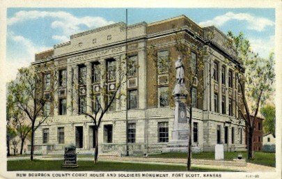 Bourbon County Court House - Fort Scott, Kansas KS  