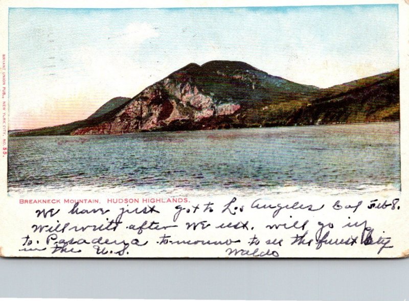 New York Hudson Highlands Breakneck Mountain 1906