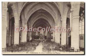 Louhans Old Postcard Interior of the Church