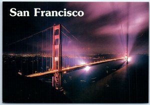 Postcard - Golden Gate Bridge During 50th Anniversary Celebrations - California