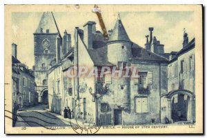 Postcard Old House Avallon XV Century