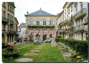 Modern Postcard Plombieres les Bains (Vosges) Square Roman Baths statue of Au...