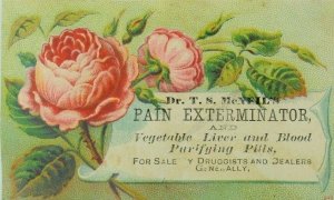 1880's Victorian Trade Card McNeil's Pain Exterminator Cure-All A P81
