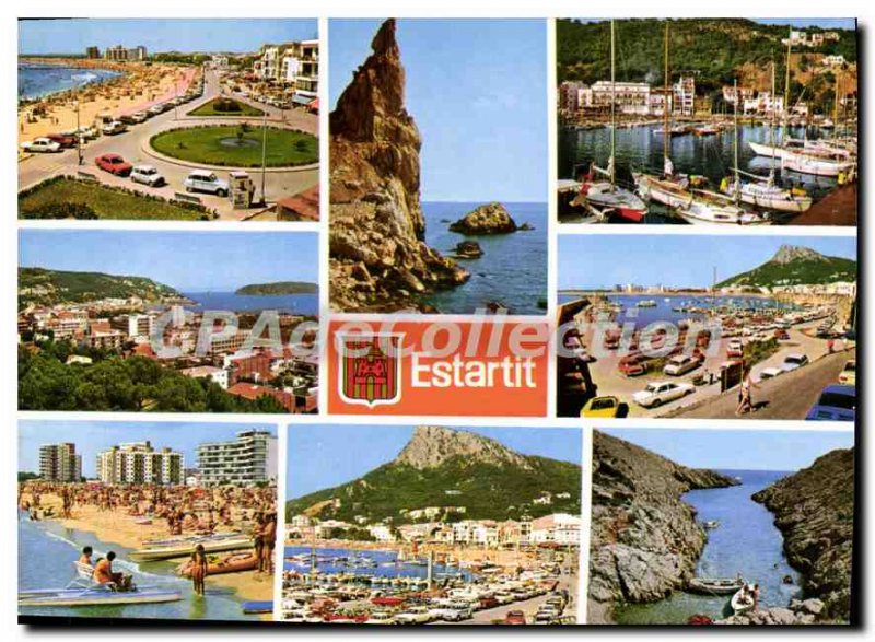 Modern Postcard Port ESTARTIT COSTA BRAVA