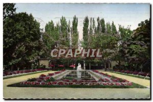 Modern Postcard Bourges Garden Pres Fichaux Bassin aux Nympheas and refreshment