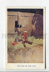 478122 Lawson WOOD Fishing rod Boy & Policeman arm of law Vintage postcard