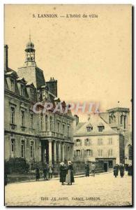 Old Postcard Lannion L & # 39Hotel City Women Folklore