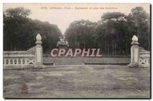 Annam Hue Postcard Old Esplanade and table of sacrifices Indochina Indochina