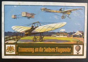 Mint Germany Color Picture Postcard Sachsen  Air Guard Festival