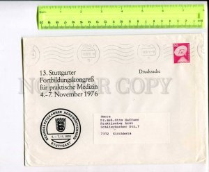 400338 GERMANY 1976 Koln COVER ADVERTISING Stuttgart kongress medicine