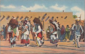 Postcard Native American The Buffalo Dance Pueblo Indians