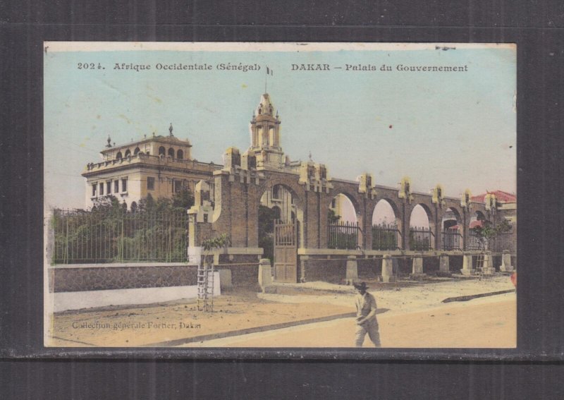 SENEGAL, DAKAR, GOVERNMENT HOUSE , c1920 ppc., unused.