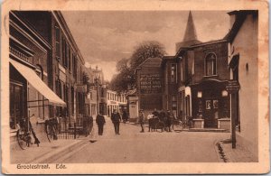 Netherlands Grotestraat Ede Vintage Postcard 09.03