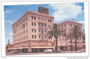 Exterior, Hotel Tioga, Merced, California, 40-60s