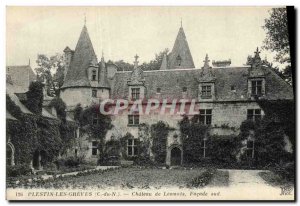 Old Postcard Plestin Les Greves Chateau Lesmaes South Facade