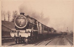 Mancunian Locomotive Railway Train Old Antique Postcard